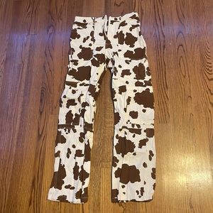 Forever 21 cow print jeans